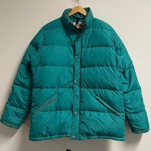 Vintage 90s The north face Tiffany blue winters ski bomber jacket